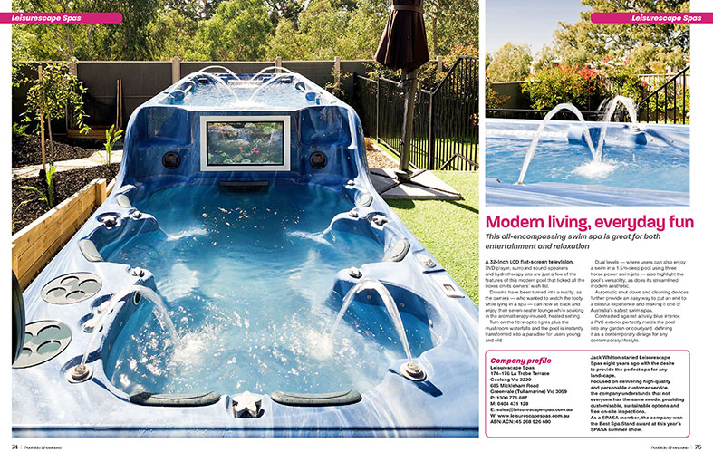 Leisurescape Spas - Poolside Article